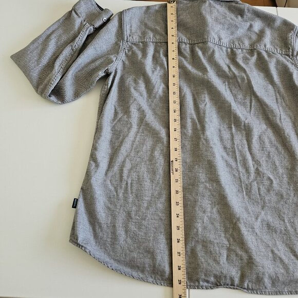 Kuhl Shirt Mens XL Gray Flannel Descendr LS Pockets Jack Links Snaks Patch 7244 - Picture 7 of 16